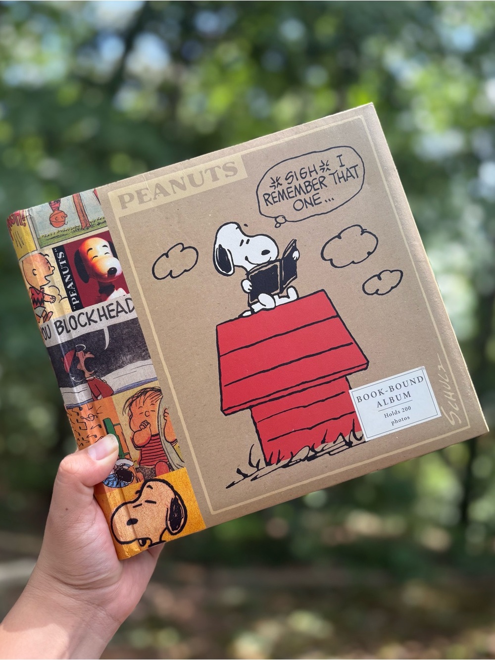 Peanuts Snoopy Photo Album - Red, Tan, Black